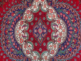 handmade Medallion, Traditional Tabriz Red Purple Hand Knotted RECTANGLE 100% WOOL area rug 9x13