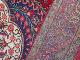handmade Medallion, Traditional Tabriz Red Purple Hand Knotted RECTANGLE 100% WOOL area rug 9x13