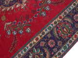 handmade Medallion, Traditional Tabriz Red Purple Hand Knotted RECTANGLE 100% WOOL area rug 10x13
