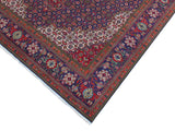 handmade Medallion, Traditional Tabriz Mahi Blue Red Hand Knotted RECTANGLE 100% WOOL area rug 10x12