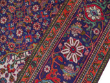 handmade Medallion, Traditional Tabriz Mahi Blue Red Hand Knotted RECTANGLE 100% WOOL area rug 10x12
