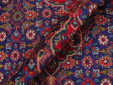 handmade Medallion, Traditional Tabriz Mahi Blue Red Hand Knotted RECTANGLE 100% WOOL area rug 10x12