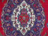 handmade Medallion, Traditional Tabriz Red Purple Hand Knotted RECTANGLE 100% WOOL area rug 9x13