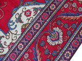 handmade Medallion, Traditional Tabriz Red Purple Hand Knotted RECTANGLE 100% WOOL area rug 9x13