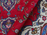 handmade Medallion, Traditional Tabriz Red Purple Hand Knotted RECTANGLE 100% WOOL area rug 9x13