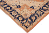 handmade Geometric Heriz Orange Blue Hand Knotted RECTANGLE 100% WOOL area rug 10 x 14