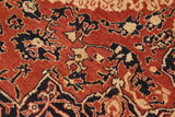 handmade Geometric Kafkaz Chobi Ziegler Rust Blue Hand Knotted RECTANGLE 100% WOOL area rug 8 x 9