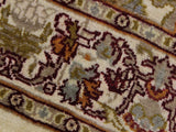 handmade Traditional William Ivory Rust Hand Knotted RUNNER 100% WOOL area rug 3x12