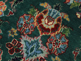 handmade Traditional Abusson Green Beige Hand Knotted RUNNER 100% WOOL area rug 3x10
