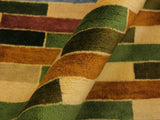 Modern Gabbeh Kaitlyn Green/Blue Wool Rug - 3'10'' x 5'10''