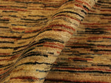 Bohemian Gabbeh Jesse Beige/Rust Wool Rug - 3'10'' x 5'9''
