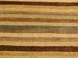 Boho Chic Gabbeh Edythe Beige/Green Wool Rug - 3'11'' x 5'7''