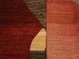 Shabby Chic Gabbeh Caryn Red/Brown Wool Rug - 3'11'' x 5'11''
