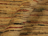 Modern Gabbeh Bennie Beige/Rust Wool Rug - 4'0'' x 5'9''
