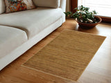Shabby Chic Gabbeh Delma Beige/Rust Wool Rug - 4'2'' x 5'9''