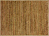 Shabby Chic Gabbeh Delma Beige/Rust Wool Rug - 4'2'' x 5'9''