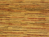 Modern Gabbeh Jaquelin Beige/Rust Wool Rug - 4'3'' x 5'9''