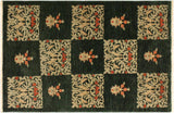 Boho Chic Ziegler Retha Green Green Hand-Knotted Wool Rug - 3'10'' x 5'11''