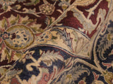 handmade Transitional Agra Maroon Blue Hand Knotted RECTANGLE 100% WOOL area rug 9x12