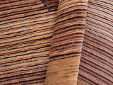 Bohemian Gabbeh Lelah Red/Brown Wool Rug - 4'11'' x 7'1''