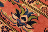 handmade Geometric Kafkaz Chobi Ziegler Rust Rust Hand Knotted RECTANGLE 100% WOOL area rug 5 x 7