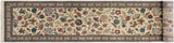 Gulberg Pak Persian Marlys Beige/Green Wool Runner - 2'6'' x 12'8''