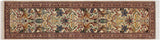 International Pak Persian Lavern Beige/Brown Wool Runner - 2'6'' x 10'0''