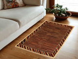 Modern Gabbeh Georgian Blue/Red Wool Rug - 3'3'' x 4'9''