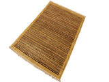 Boho Chic Gabbeh Jovita Beige/Rust Wool Rug - 3'0'' x 4'9''