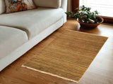 Contemporary Gabbeh Nereida Beige/Rust Wool Rug - 3'1'' x 5'1''