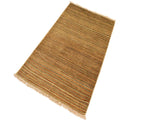 Contemporary Gabbeh Nereida Beige/Rust Wool Rug - 3'1'' x 5'1''