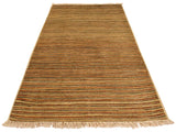Contemporary Gabbeh Nereida Beige/Rust Wool Rug - 3'1'' x 5'1''