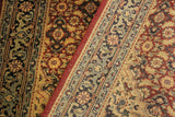 handmade Geometric Bidjar Red Blue Hand Knotted RECTANGLE 100% WOOL area rug 4 x 6