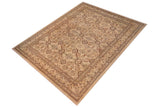 handmade Transitional Kafkaz Chobi Ziegler Lt. Tan Brown Hand Knotted RECTANGLE 100% WOOL area rug 14 x 18