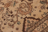handmade Transitional Kafkaz Chobi Ziegler Lt. Tan Brown Hand Knotted RECTANGLE 100% WOOL area rug 14 x 18