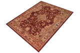 handmade Geometric  Aubergine Tan Hand Knotted RECTANGLE 100% WOOL area rug 12 x 17