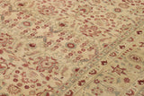 handmade Transitional Kafkaz Chobi Ziegler Tan Red Hand Knotted RECTANGLE 100% WOOL area rug 12 x 19
