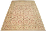 handmade Transitional Kafkaz Chobi Ziegler Tan Red Hand Knotted RECTANGLE 100% WOOL area rug 12 x 19