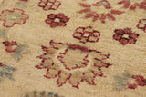 handmade Transitional Kafkaz Chobi Ziegler Tan Red Hand Knotted RECTANGLE 100% WOOL area rug 12 x 19