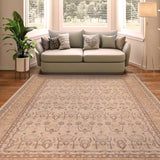 handmade Transitional Kafkaz Chobi Ziegler Ivory Gold Hand Knotted RECTANGLE 100% WOOL area rug 12 x 16