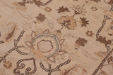 handmade Transitional Kafkaz Chobi Ziegler Ivory Gold Hand Knotted RECTANGLE 100% WOOL area rug 12 x 16