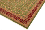 handmade Transitional Kafkaz Chobi Ziegler Green Red Hand Knotted RECTANGLE 100% WOOL area rug 12 x 18