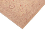 handmade Transitional Kafkaz Chobi Ziegler Tan Brown Hand Knotted RECTANGLE 100% WOOL area rug 6 x 9