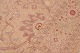 handmade Transitional Kafkaz Chobi Ziegler Tan Brown Hand Knotted RECTANGLE 100% WOOL area rug 6 x 9