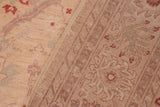 handmade Transitional Kafkaz Chobi Ziegler Tan Brown Hand Knotted RECTANGLE 100% WOOL area rug 6 x 9