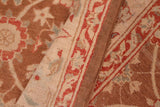 handmade Transitional Kafkaz Chobi Ziegler Brown Beige Hand Knotted RECTANGLE 100% WOOL area rug 6 x 9