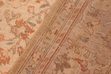 handmade Transitional Kafkaz Chobi Ziegler Beige Tan Hand Knotted RECTANGLE 100% WOOL area rug 6 x 9