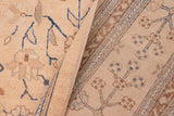 handmade Transitional Kafkaz Chobi Ziegler Tan Blue Hand Knotted RECTANGLE 100% WOOL area rug 6 x 9