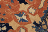 handmade Geometric Kafkaz Chobi Ziegler Beige Rust Hand Knotted RECTANGLE 100% WOOL area rug 9 x 13