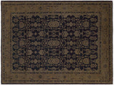 Distressed Katharin Rust/Blue Wool Rug - 9'9'' x 12'8''